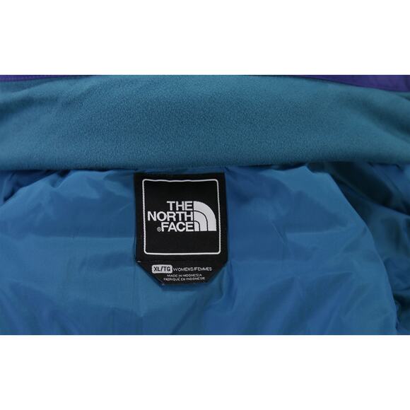 The North Face Women's Purple Zip Front Primaloft Hooded Windwall Jacket XL - Picture 9 of 10